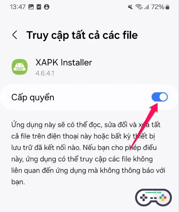 Hướng dẫn cách cài đặt file XAPK