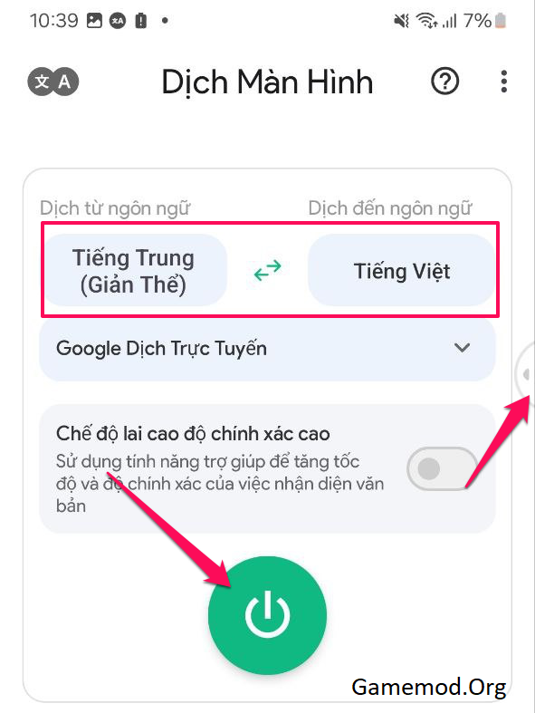 Cách cài tiếng Việt cho app Xingtu