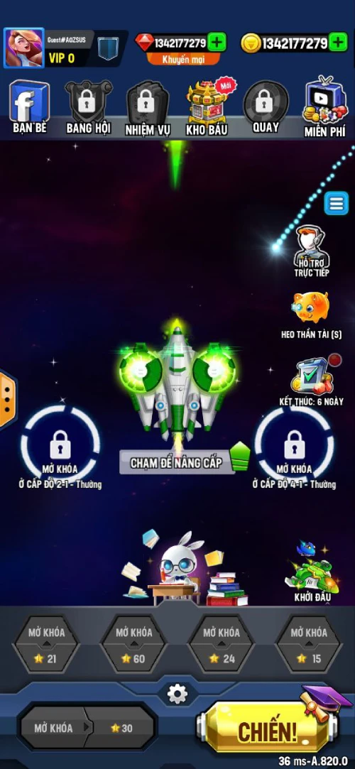 Game Bắn Ruồi Space shooter MOD APK